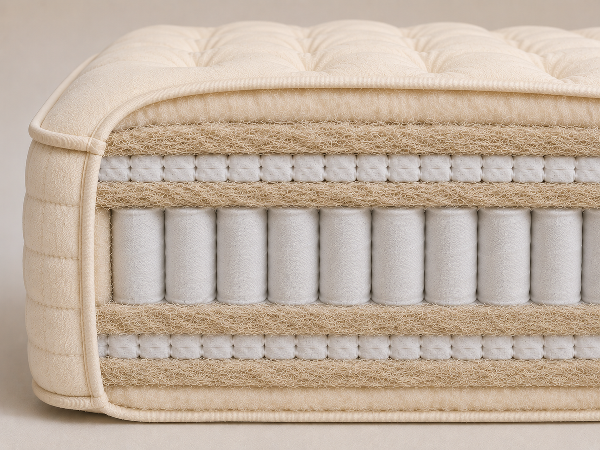 100% Organic Hemp 5500 Pocket Spring Egyptian Cotton Mattress