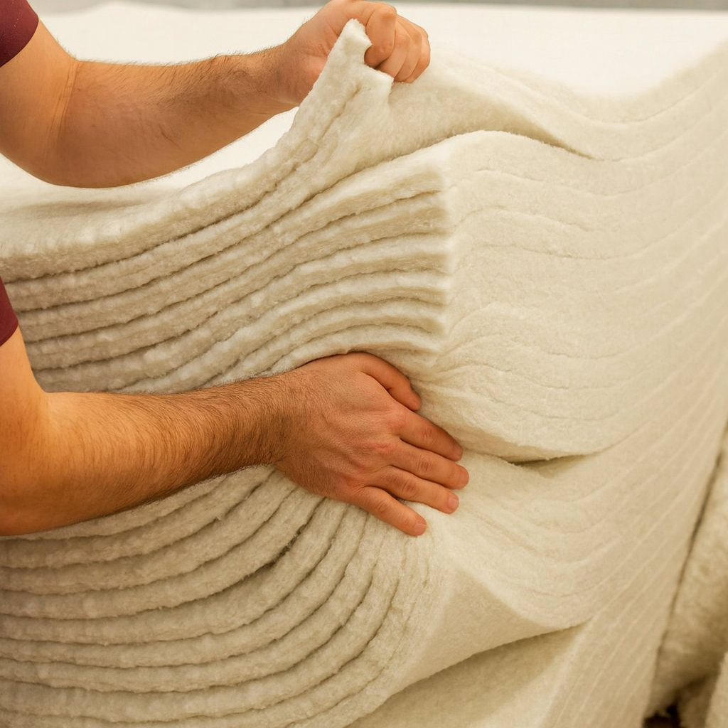 100% Organic Pillow Top 10,0000 Pocket Spring Mattress Organic Egyptian Cotton & 2500 GSM Wool