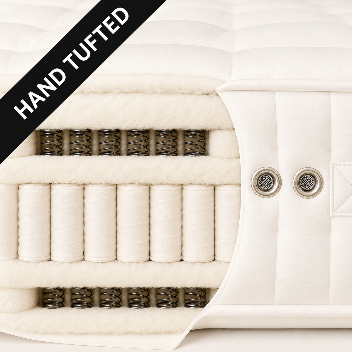 The Supreme 10,000 Pocket Spring Organic Wool & Cotton Mattress