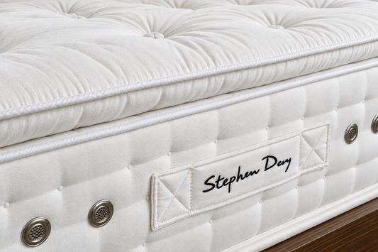 100% Organic Pillow Top 6000 Pocket Spring Mattress Organic Egyptian Cotton & 2500 GSM Wool