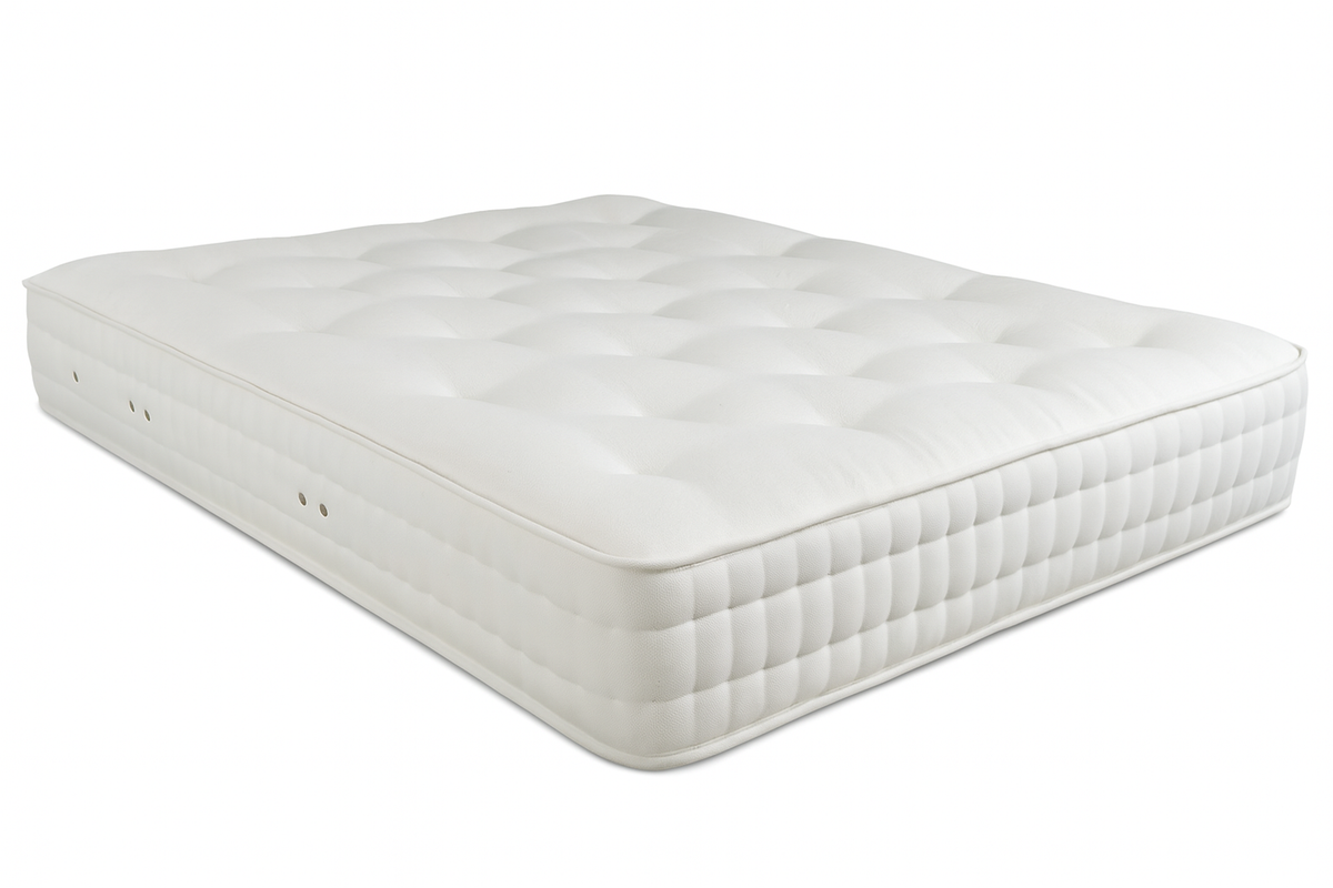 100% Organic Wool & Cotton 2000 Pocket Spring Hand Tufted Mattress