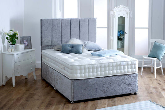 100% Natural, Wool,Cashmere, Silk, Cotton 3000 Air Suspension Pocket Spring Mattress (Medium)