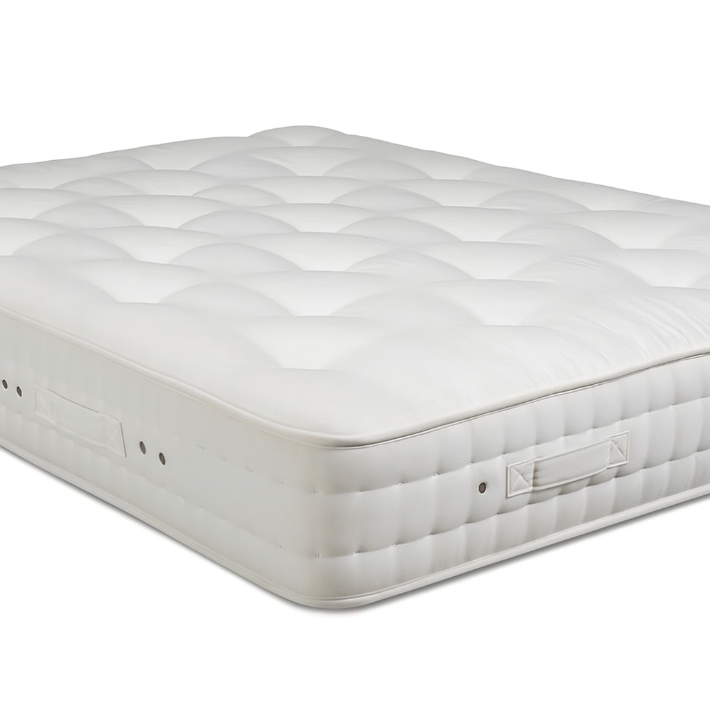 100% Organic Wool & Cotton 2000 Pocket Spring Hand Tufted Mattress