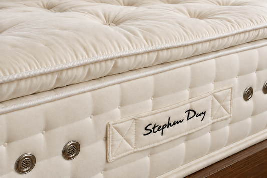 100% Organic Pillow Top 10,000 Pocket Spring  Suvin Gold Cotton & 2500 GSM Organic Wool